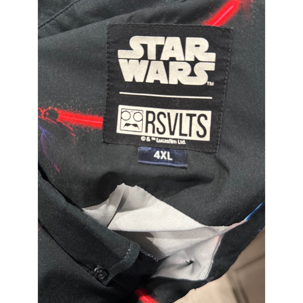 RSVLTS Star Wars Duel of the Fates Lightsaber Kunuflex Shirt Mens 4XL Black - Picture 3 of 7